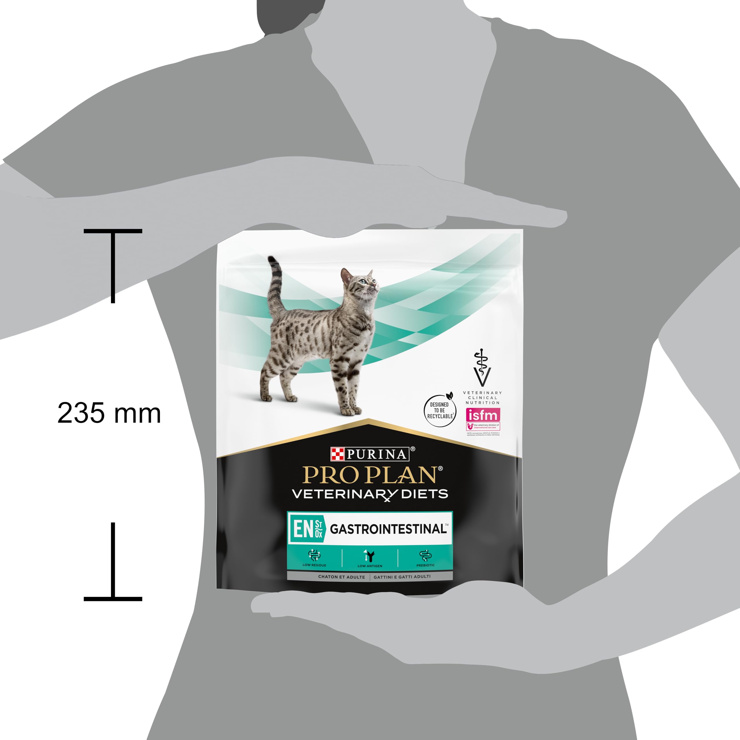 PRO PLAN VETERINARY DIETS EN Gastrointestinal | Potrójne opakowanie | 3 x 400 g | Kompletna karma dietetyczna dla kotów i kociąt | Może pomóc w przypadku zaburzeń wchłaniania jelit