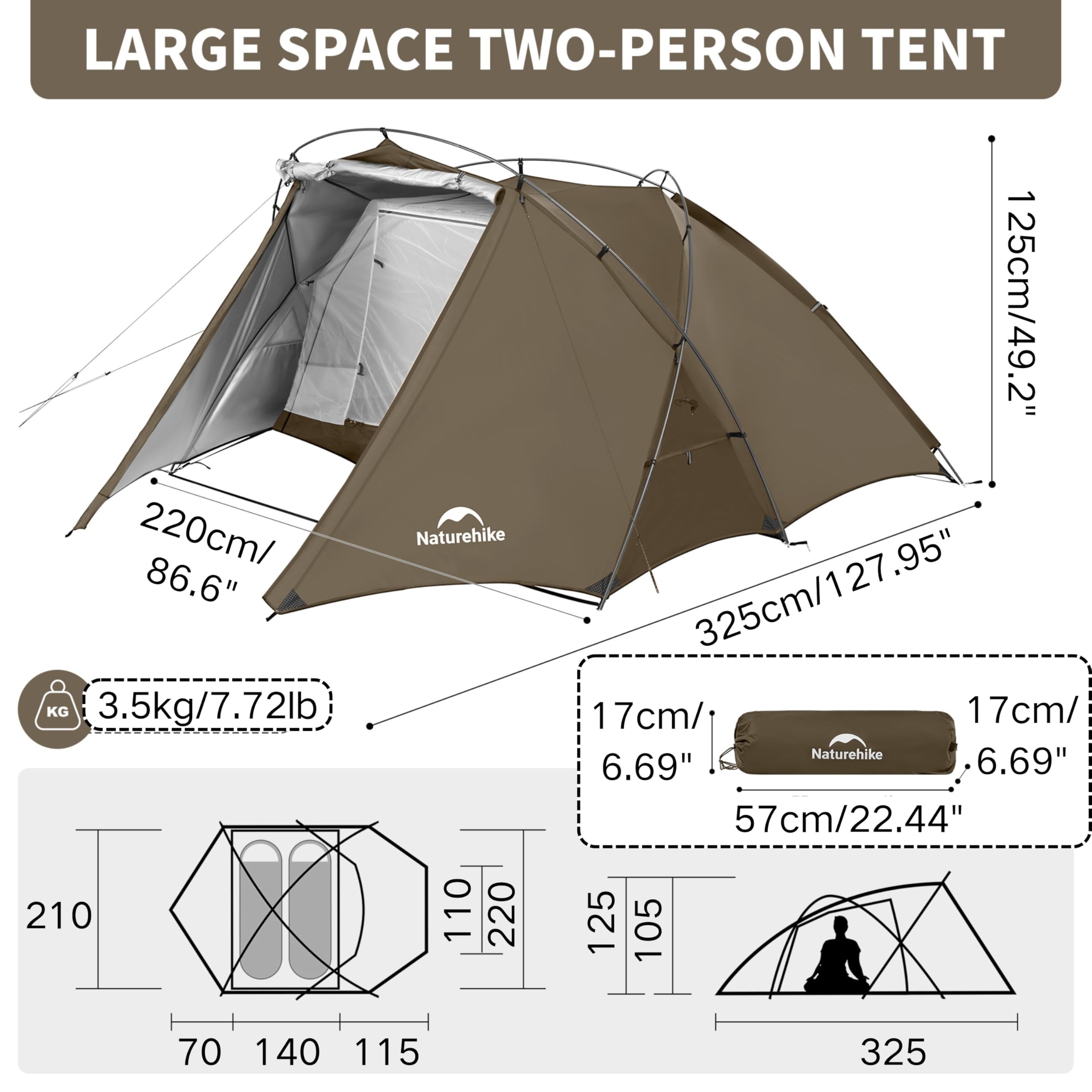 Amazon.com : Naturehike Hillock6 Camping Tents with