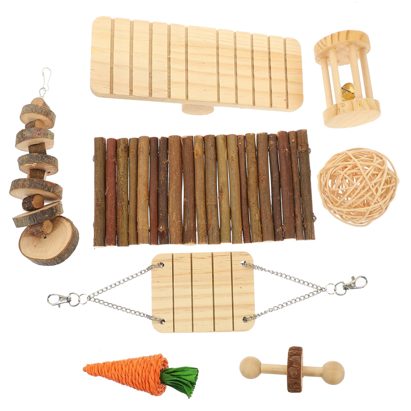 Jouets à Mâcher pour Petits Animaux pour Hamsters Gerbilles Jouets de Dentition Sécurisés pour Rongeurs