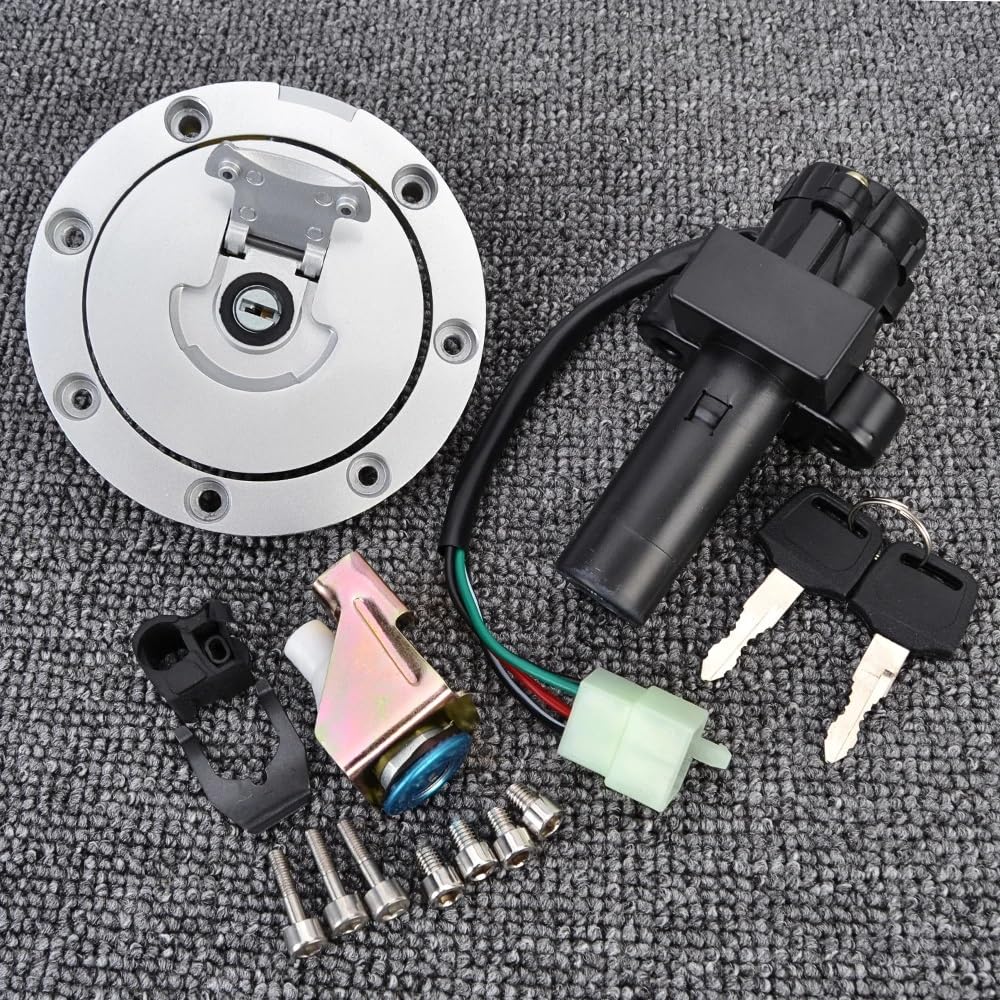 Serrure Démarreur Moto pour CB 750 CB 1300 35010-MW3-611 35010-MW3-610 Bouchon Réservoir Carburant Siège Interrupteur D'allumage Verrouillage Démarrage Ensemble Clés Serrure D'Allumage Moto