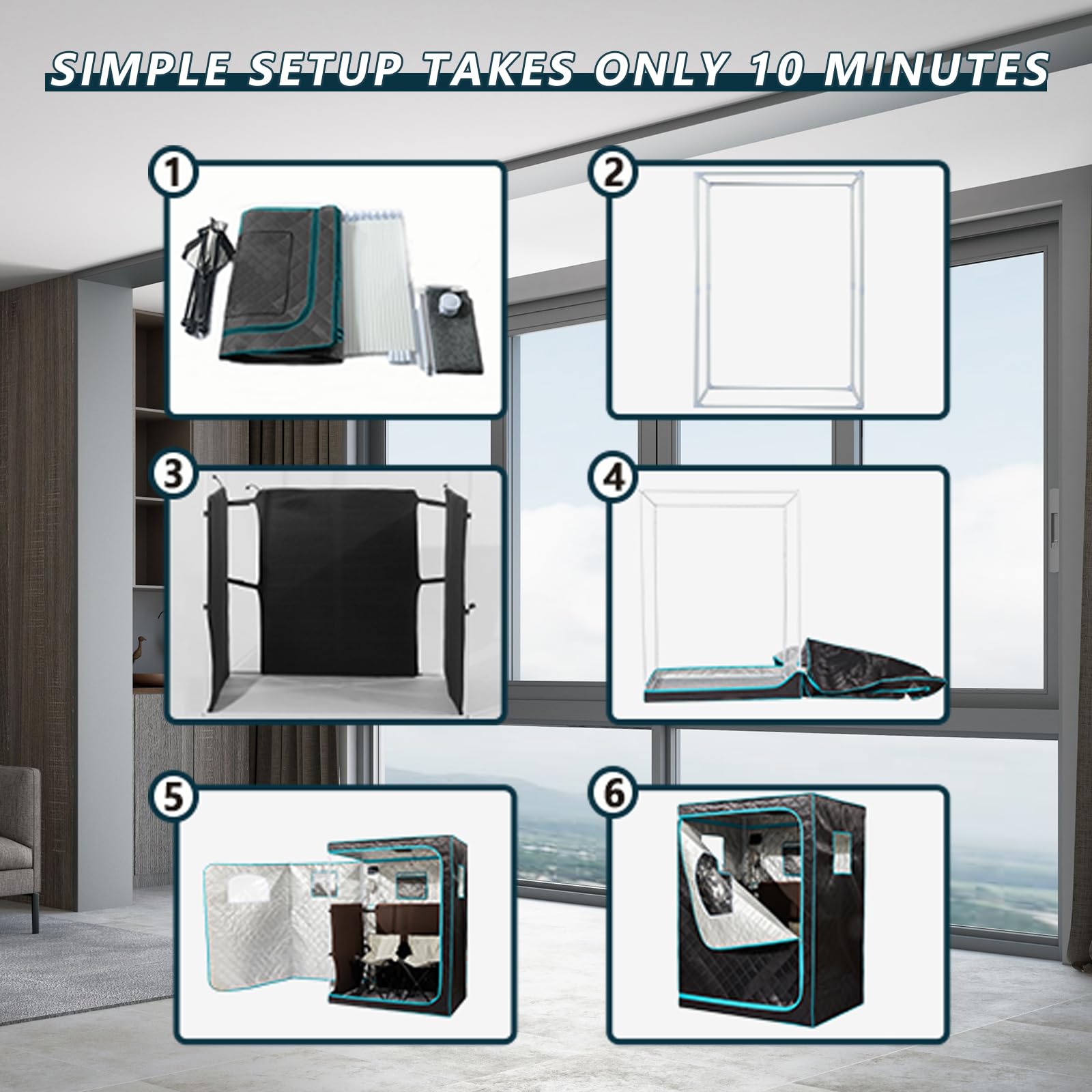 Full Size Infrared Sauna for Home, 2 Person Large Space Personal Home Sauna for Relaxation & Detox, 1500W Dry Heating Technology Indoor Saunas