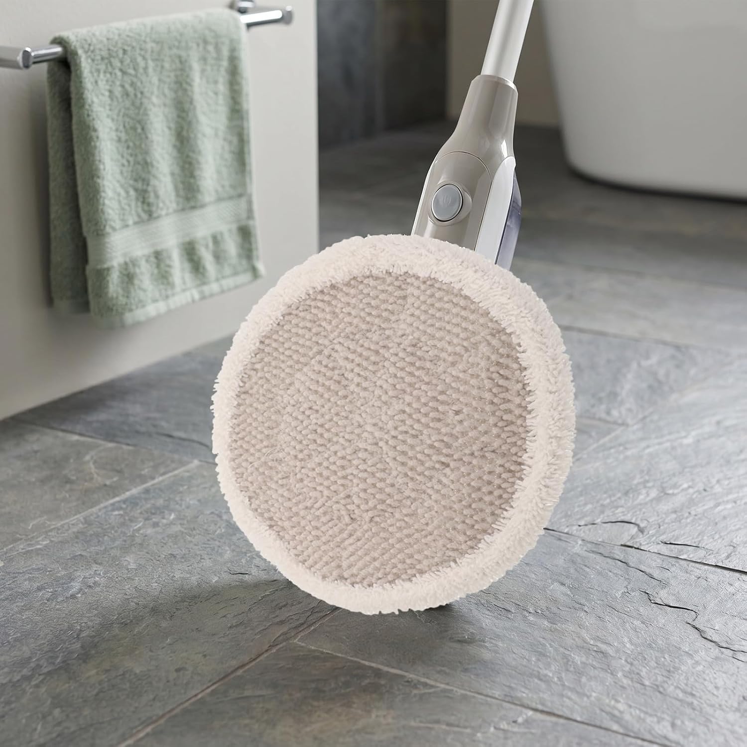 ARTIBETTER 2pcs Steam Mop Cleaning Pad Refills Compatible for Shark S7001 S8201 S7000 S8001 - Reusable Washable Cotton Mop Head Cloths for Steam Cleaner