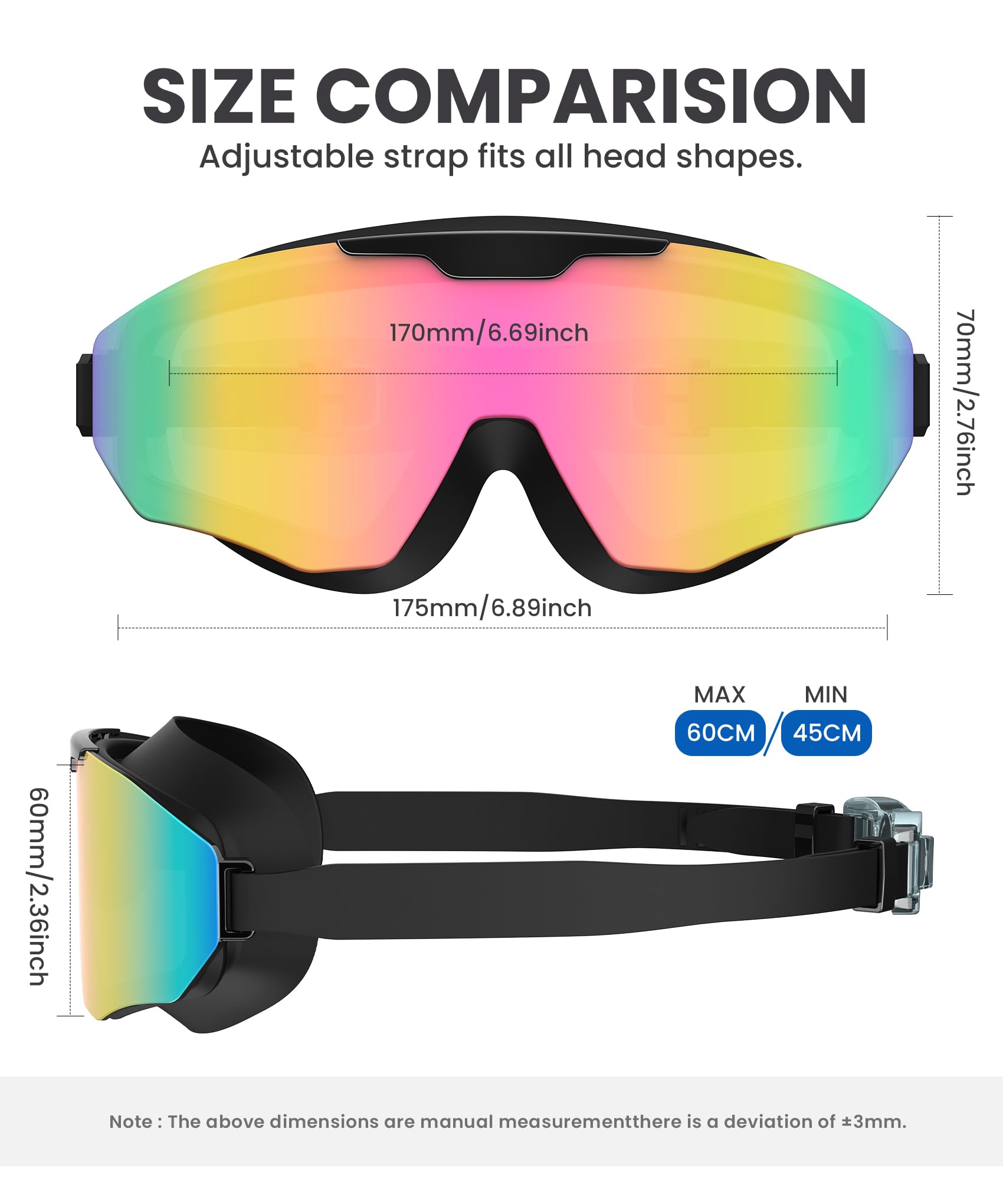 NSSIW Gafas de natación para adultos, sin fugas, con protección UV400, antivaho, amplia visión para hombres y mujeres, paquete de 3