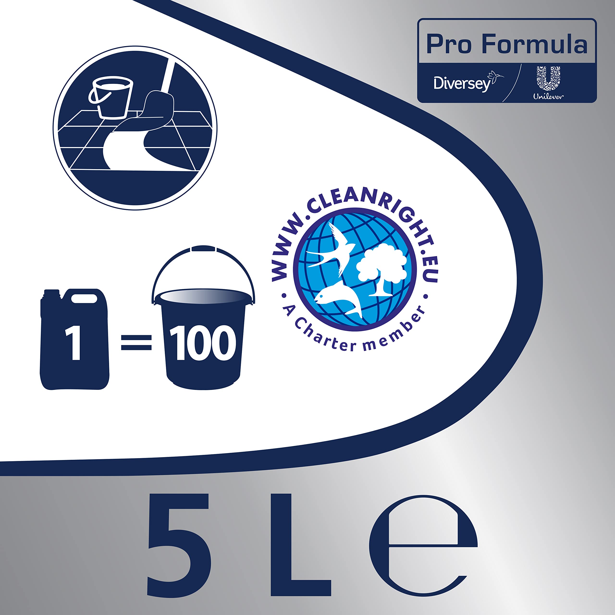 Cif Profesional 7517870, Fórmula Oxygen Ocean, 5L (Pack de 2)