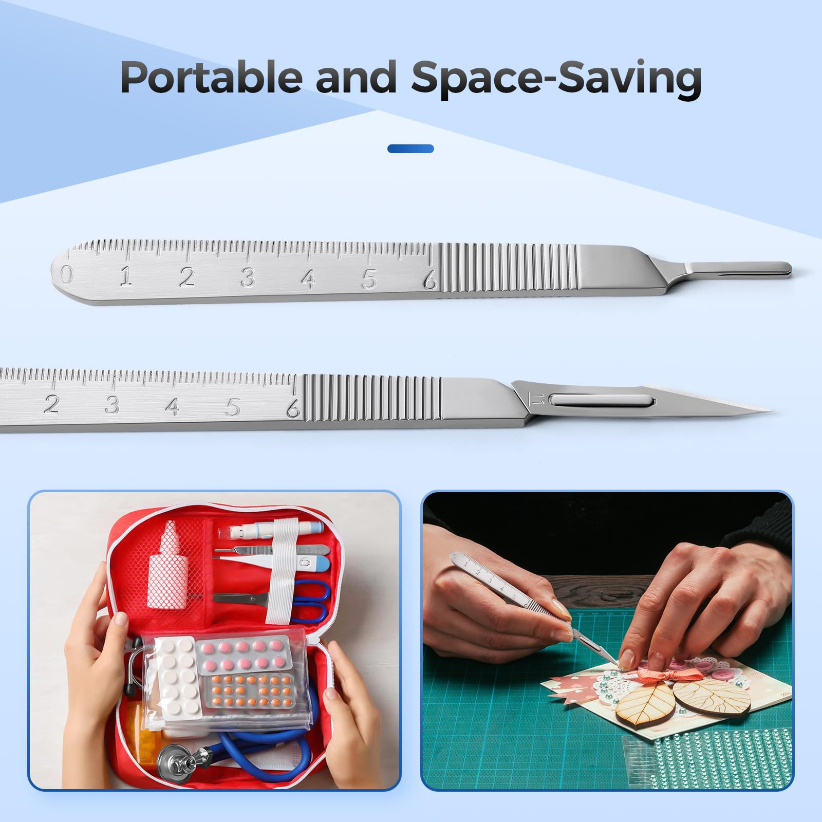 JMU 2 Pcs Scalpel Handle No 3, Stainless Steel Dermaplane Handle — Amazon image 6