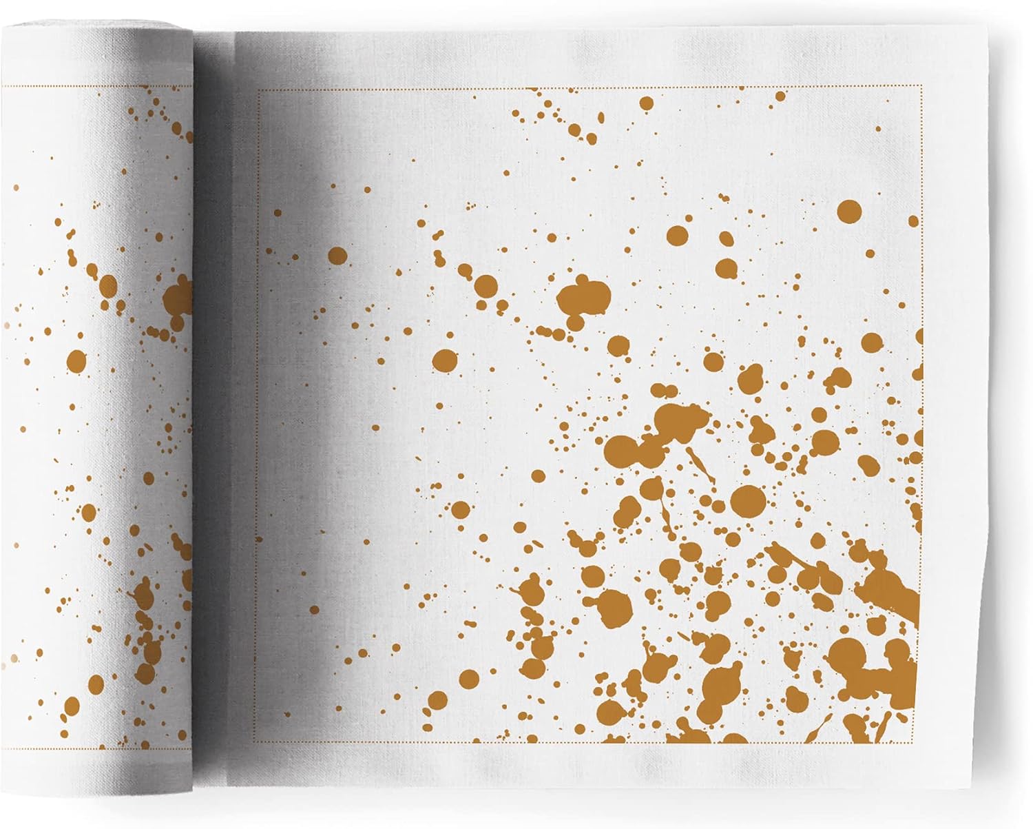 Linen Printed Luncheon Napkin - 8.0 x 8.0 in - 12 units per roll - Golden Splash