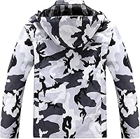 Vista 2 de Chaqueta impermeable ligera para hombre con capucha, para el aire libre, senderismo, viajes