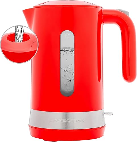 Miniatura 9 de OVENTE Hervidor Eléctrico de 1.8L, Calentador de Ebullición Rápida de 1500W para Café o Té, Libre de BPA, Tapa Fácil de Llenar, Ventana de Nivel de