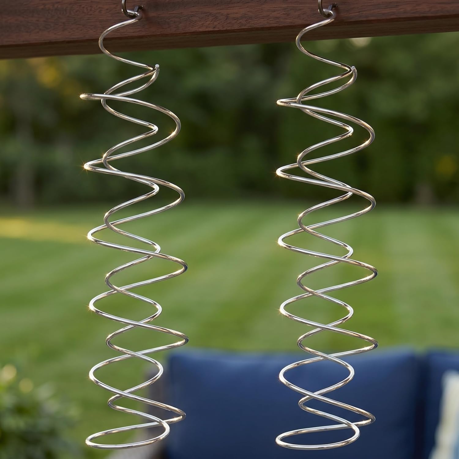 2pcs Spiral Wind Chime Accessories for DIY Craft - Hanging Swirls Ornaments for Dreamcatchers Outdoor Yard Wind Spinners Parts