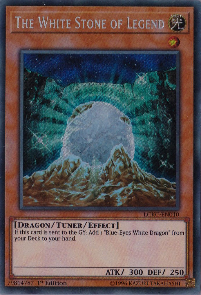 Yugioh The White Stone of Legend - LCKC-EN010 - Secret Rare - 1st Edition Legendary Collection Kaiba Mega Pack