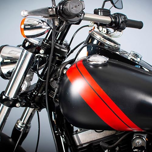 Miniatura 7 de TCT-MOTORPARTS Cubierta de tornillo de tuerca de horquilla superior de árbol triple para Harley Dyna Street Bob 2009-2017