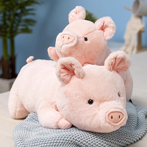 Miniatura 4 de Animales de peluche con peso, de cerdo con peso de 5 libras, animales de peluche con peso de cerdo rosa, almohada para abrazar, regalos para niños y