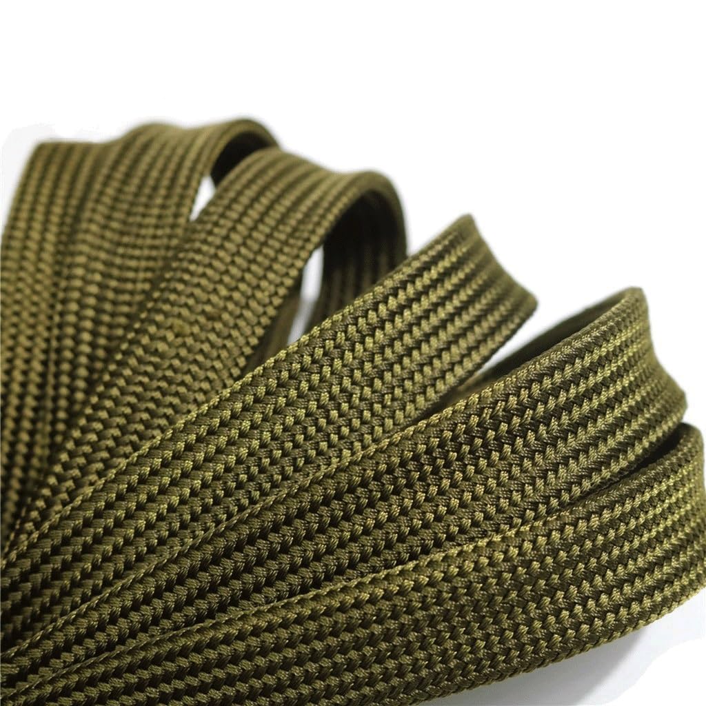 Funda for Cable Trenzado de Algodón Verde de 20 Metros - Protección de Cable Elástica y Expandible for Electrónica, Automoción y Uso Doméstico(8mm)