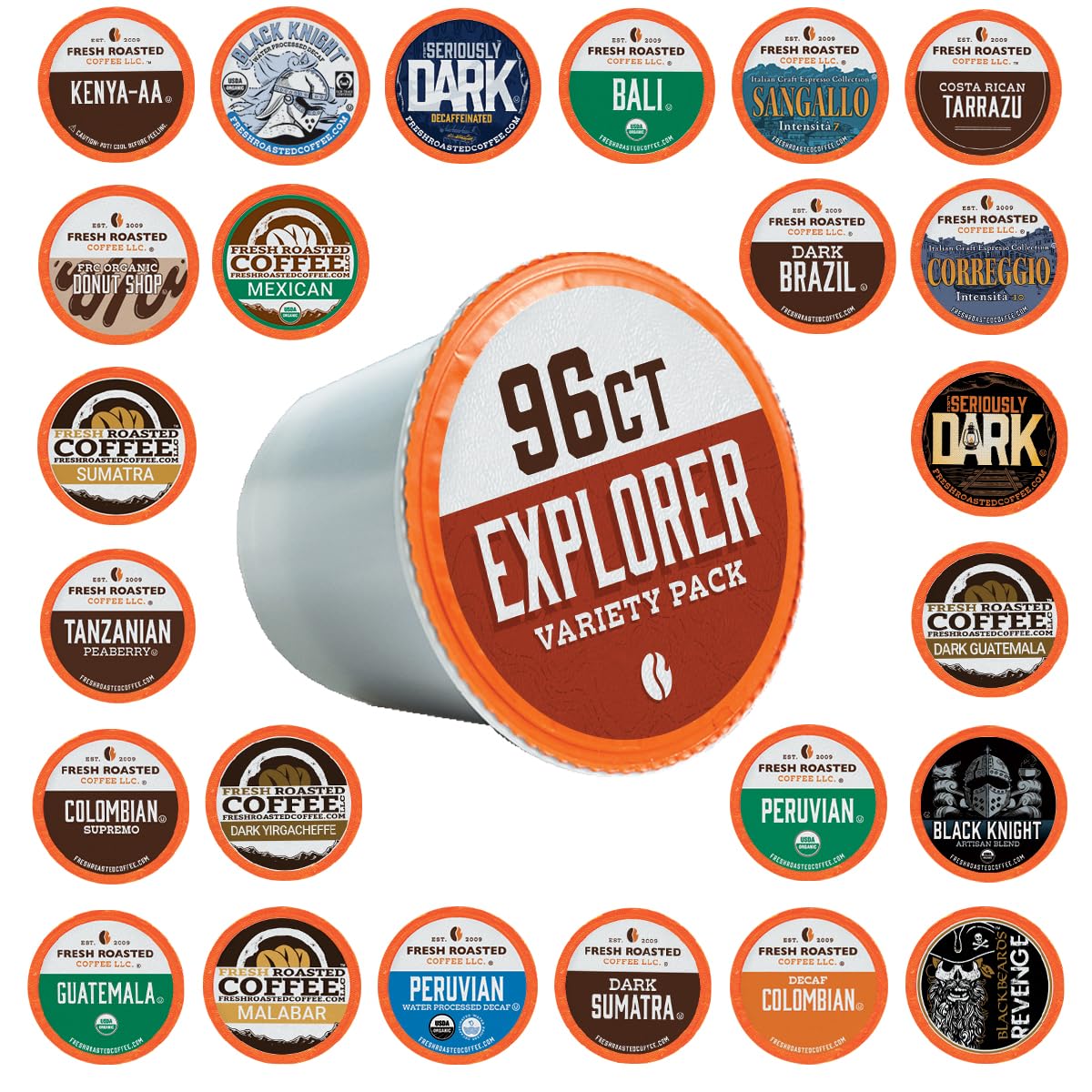 Amazon.com: Fresh Roasted Coffee, Explorer Variety Pack K-Cup Pods