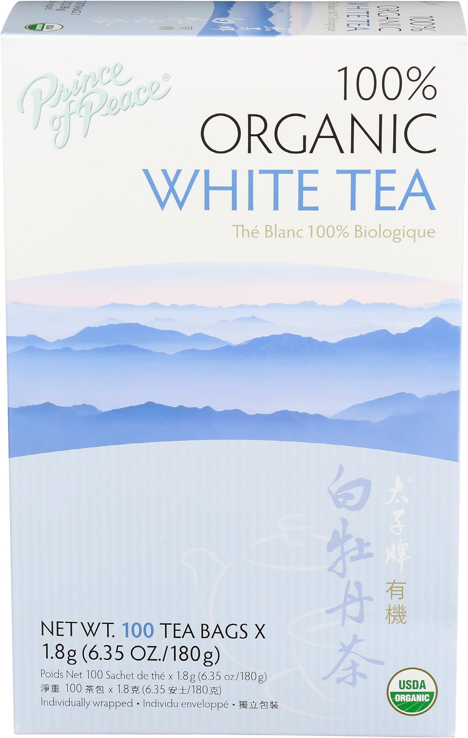 Organic White Tea 100ct