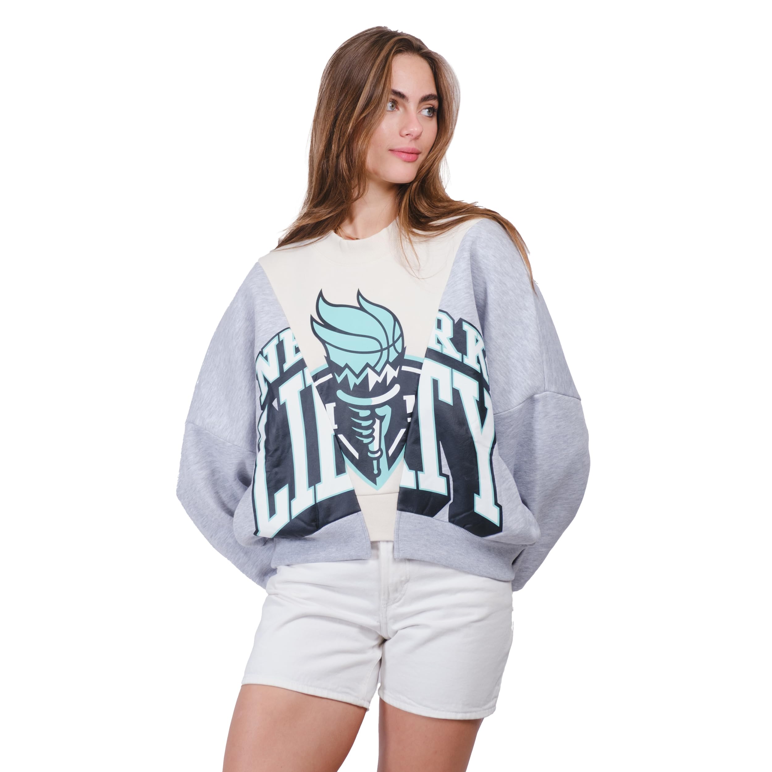 Ultra Game Women's WNBA Official Super Soft Showtime Crew Sweatshirt