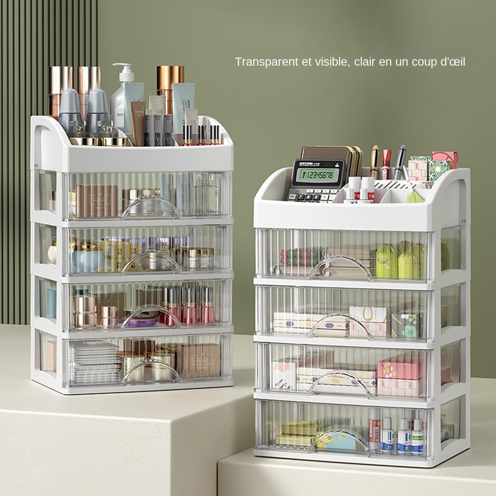 Jewelry Storage Drawers | Trasparente Desk Organizer | Tabletop Storage Cabinet, Drawer Desk Accessories Stationery Supplies Organizer Jewelry Drawer Cabinet Trasparente Tabletop Drawers