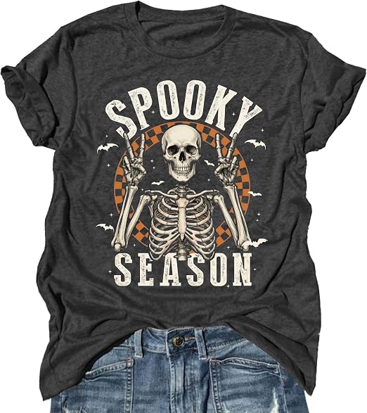 Basic Witch Halloween T Shirt Women Vintage Graphic Coffee Tees Shirt Short Sleeve Casual Funny Halloween Party Shirts