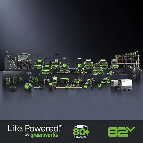 Miniatura 15 de Greenworks Motosierra inalámbrica sin escobillas de 82 V 20 pulgadas (3.4 kW) (205 cortes por carga), batería de 4.0 Ah y cargador rápido de doble