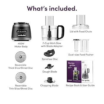 NutriBullet 450-Watt Food Processor with Versatile Attachments