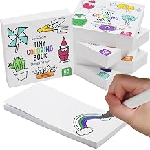 Tiny Expressions Mini Coloring Books for Adults 3x3 Inches - Pocket Size | 5 Pack Small, Minimalist Stress Relief Coloring Book for Relaxation, Mindfulness & Anxiety