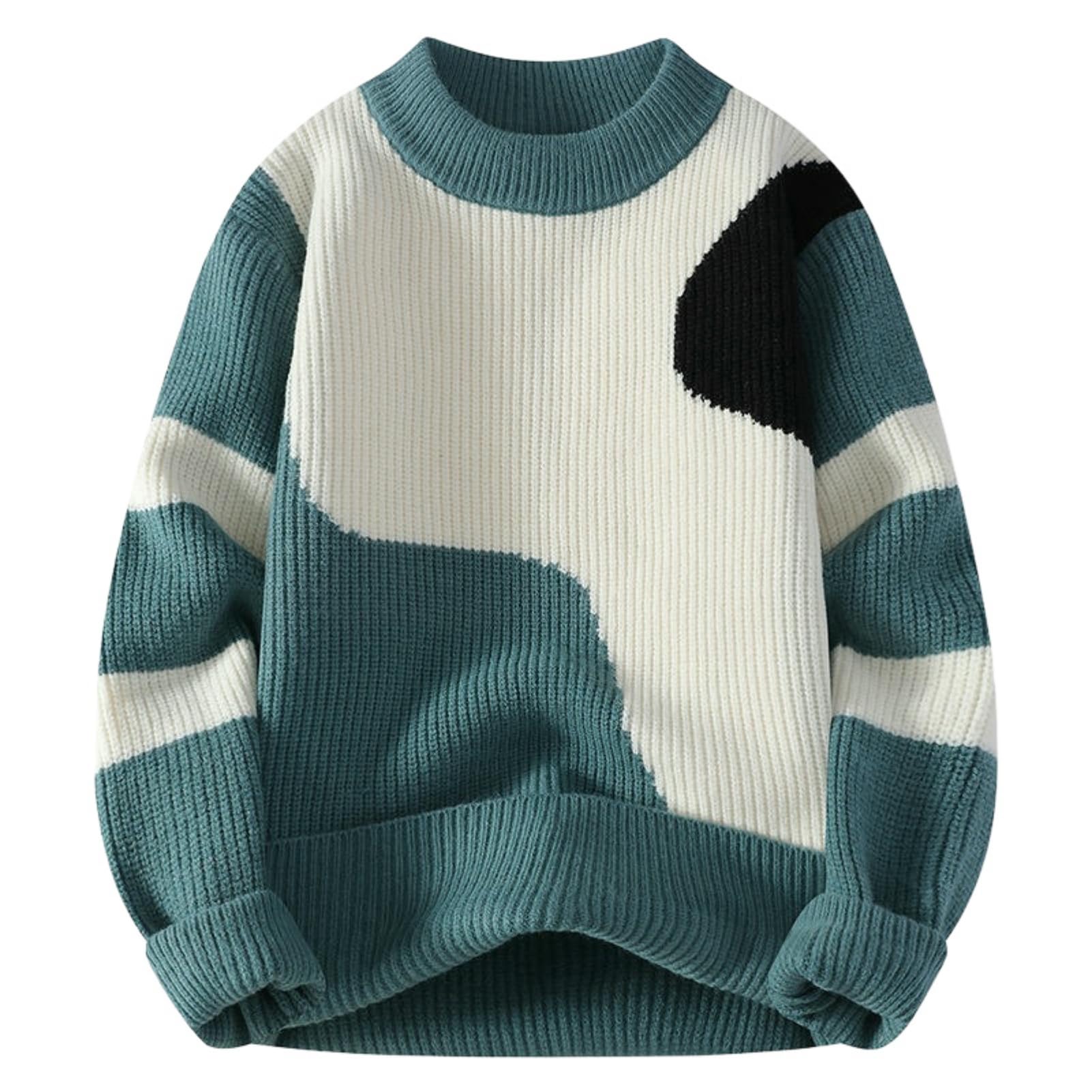 Pull décontracté homme col rond chaud et facile à assortir - 8