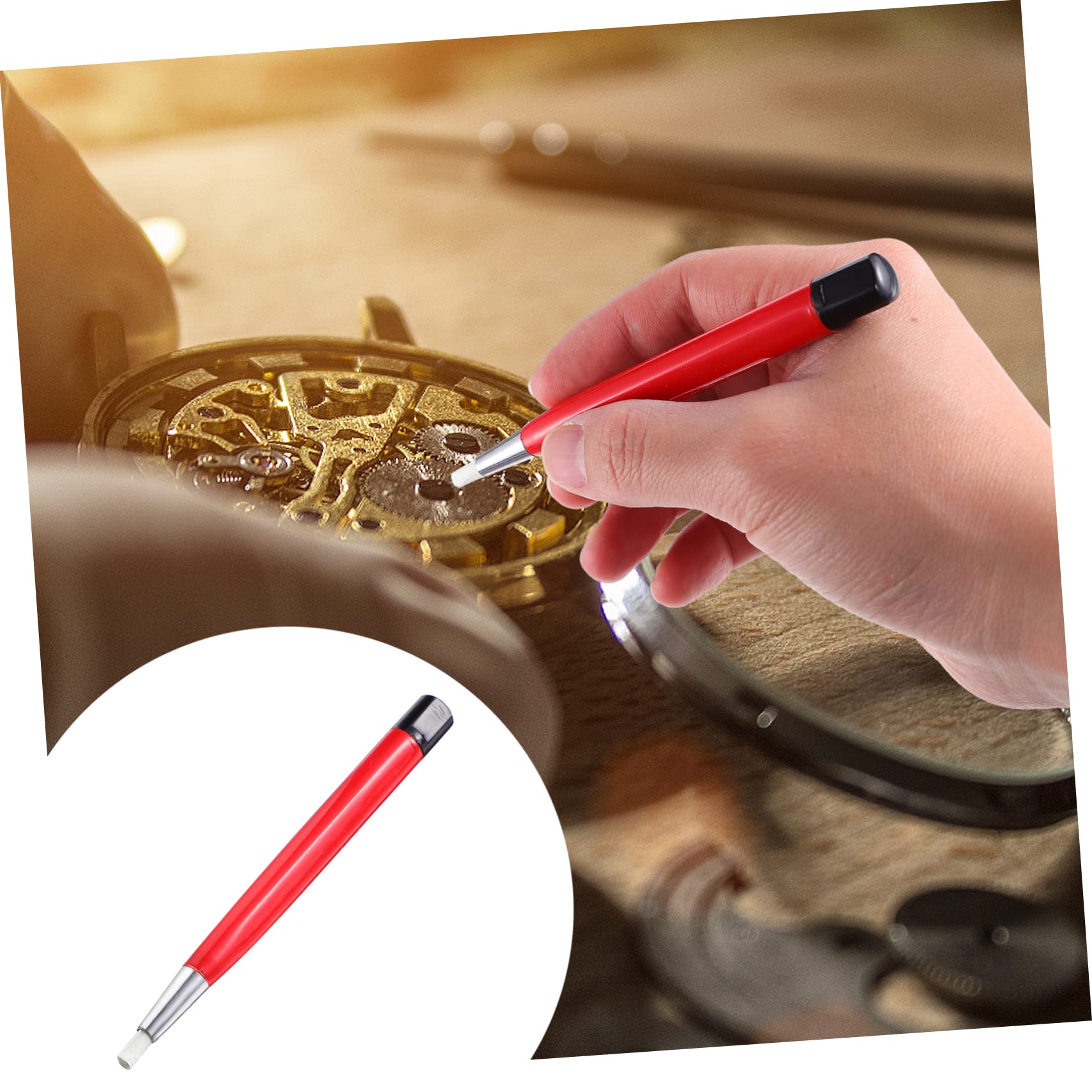 VILLFUL Precision Clock Cleaning Pen Lubricant Tool for Watch Jewelry Maintenance Use Cleaning Brush for Metal Accessories - Image 2