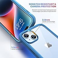 Vista 5 de Diaclara - Funda diseñada para iPhone 14 de 6.1 pulgadas, de cuerpo completo, con protector de pantalla sensible al tacto y antiarañazos