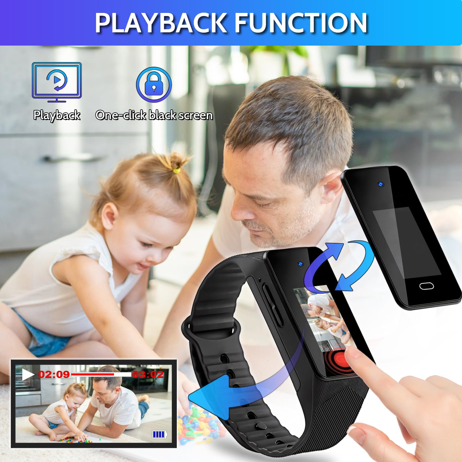 Small Video Recorder 1080P Mini With Playback - 64GB Small Video Camera