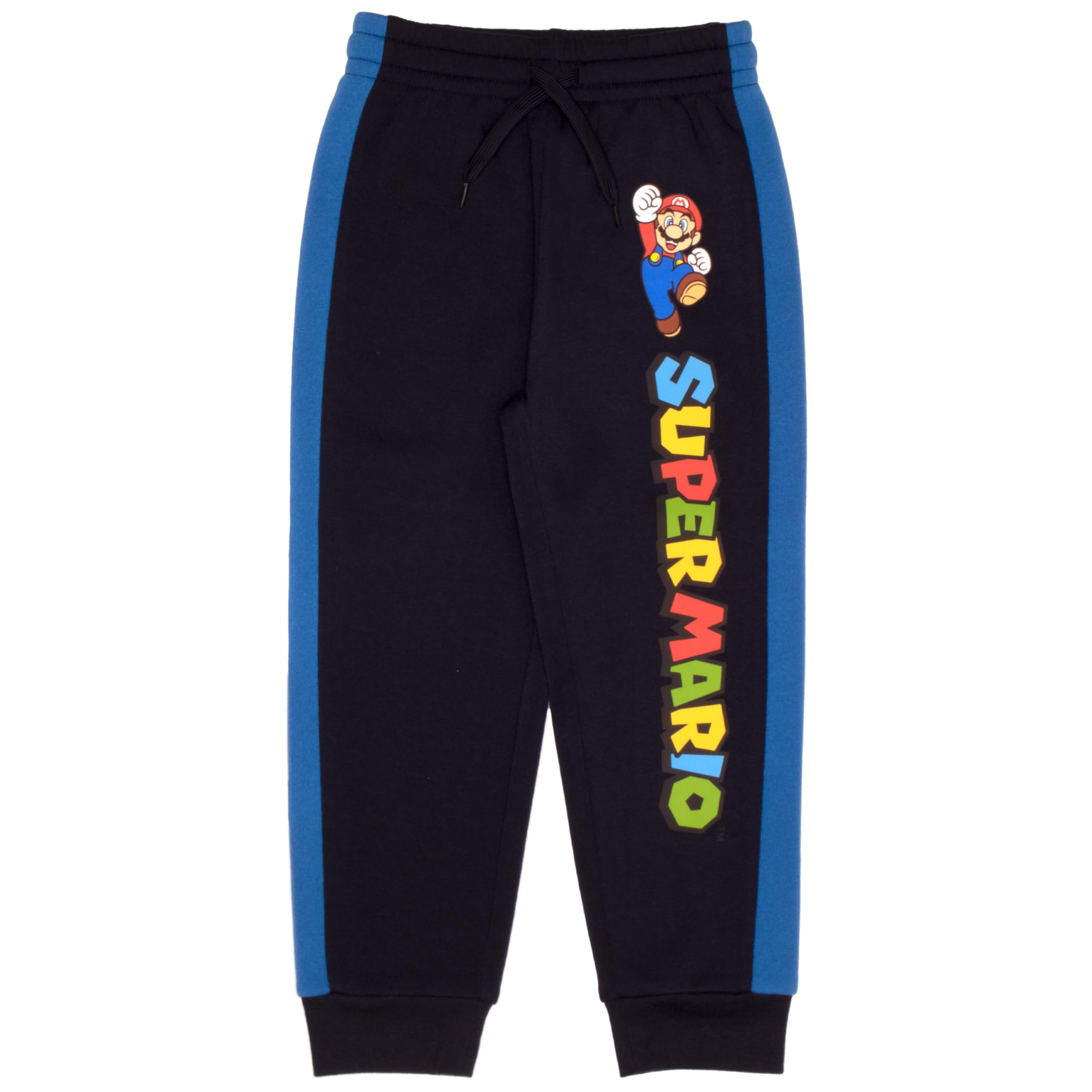 Nintendo Super Mario Videospiel 3-teiliges Set Jungen Kurzarm T-Shirt Zip Up Hoodie Jogger Pants 3-Pack Bundle Set