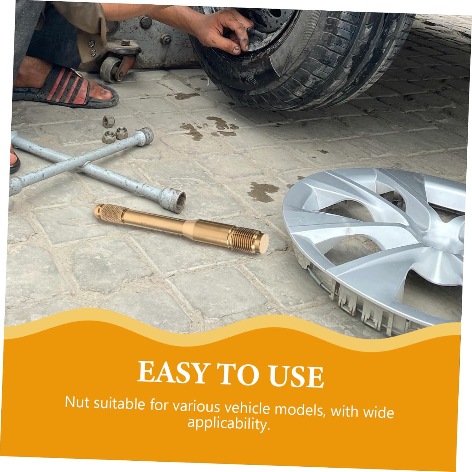 Wheel Hanger Alignment Pin Tool Automotive Lug Nut Disassembly Installation Guide Compact Versatile Design for Quick Tire Changes Accurate Alignment