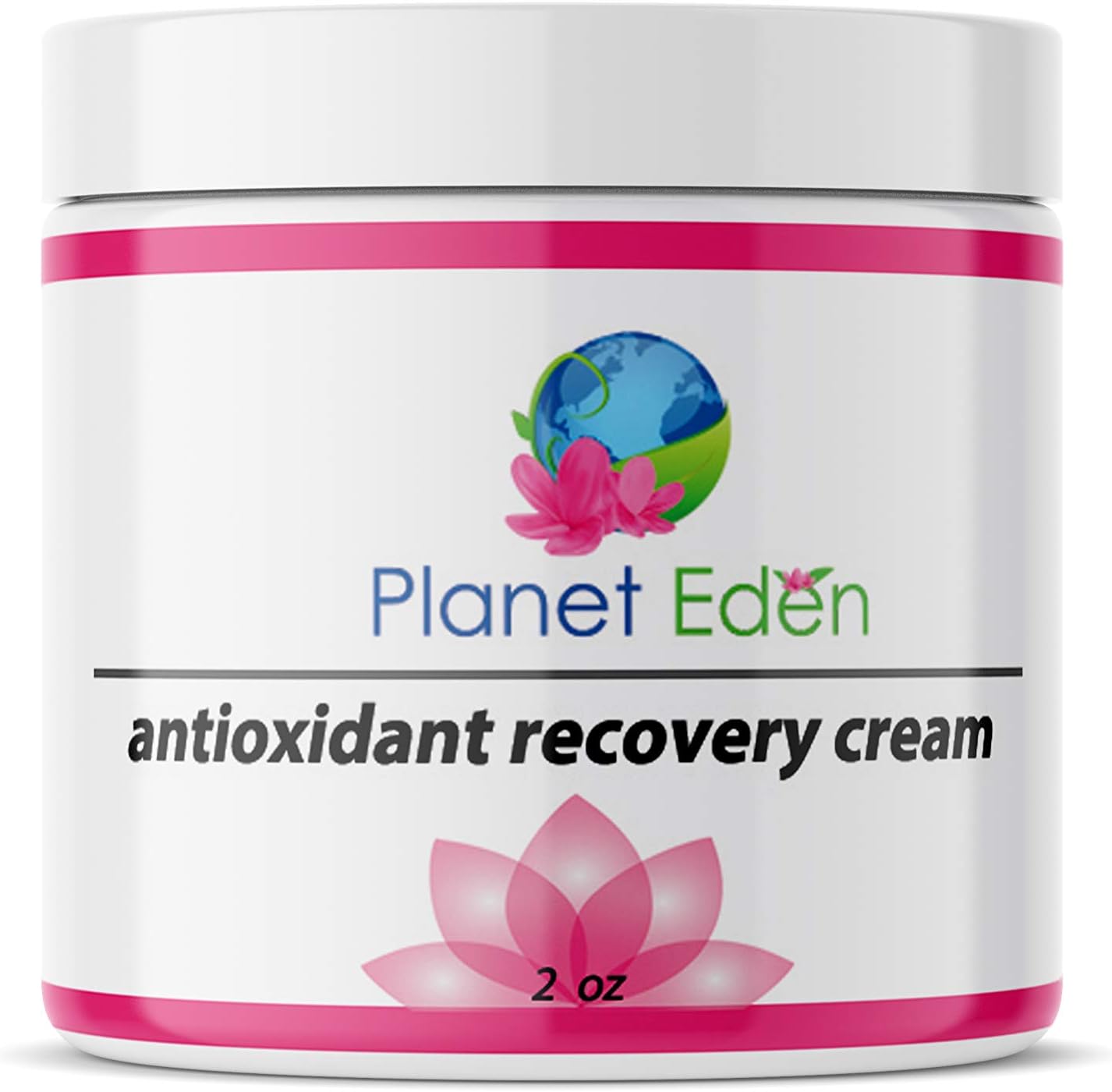 Planet Eden Natural Antioxidant Recovery Cream for Mature Skin - Soothes and Heals with Deep Moisture, Peptides and Botanical Extracts - Excellent for Skin Peels