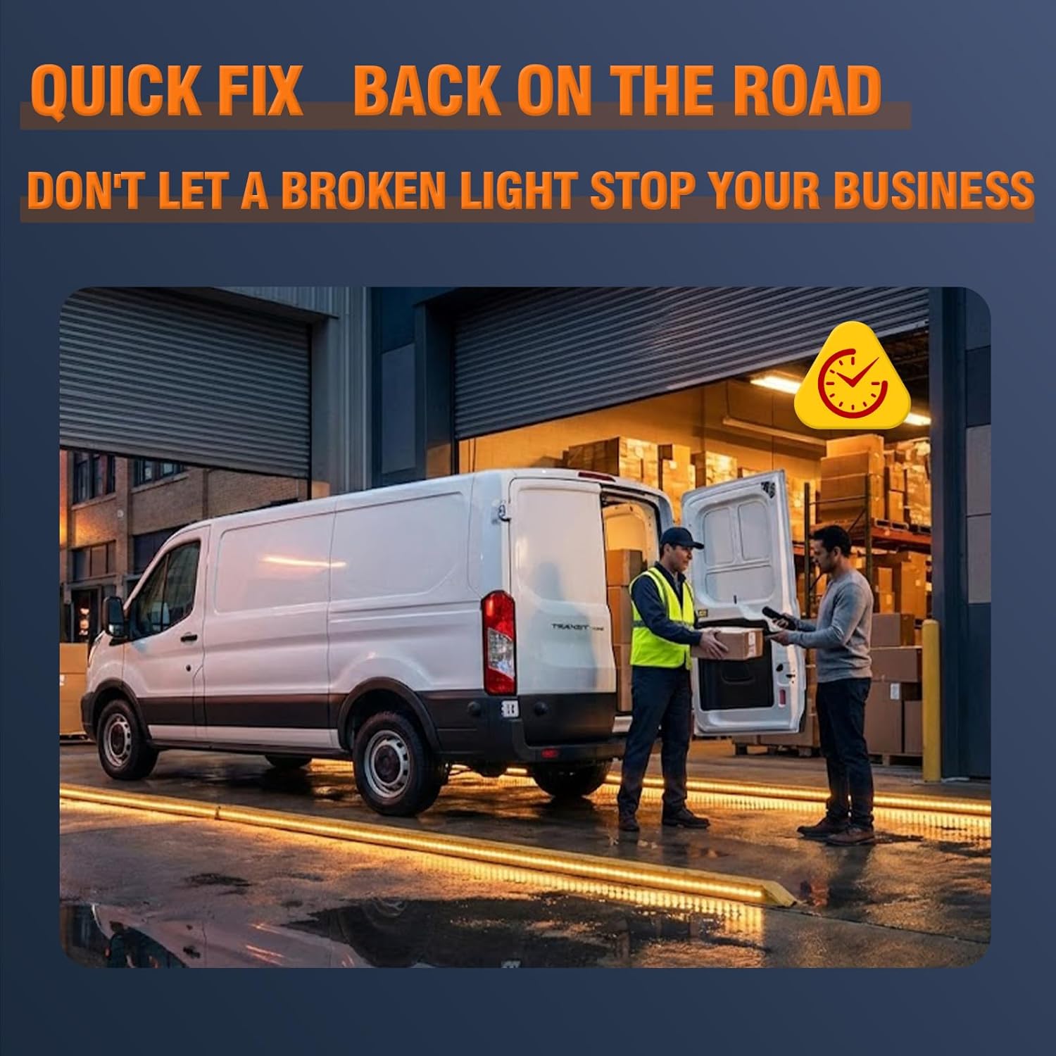 Right Passenger Side Tail Light Assembly Compatible With 2015-2025 Ford Transit 150 250 350 350HD Rear Lamp with Bulbs and Harness Replace OE# CK4Z13404K 166-02778R FO2801242C