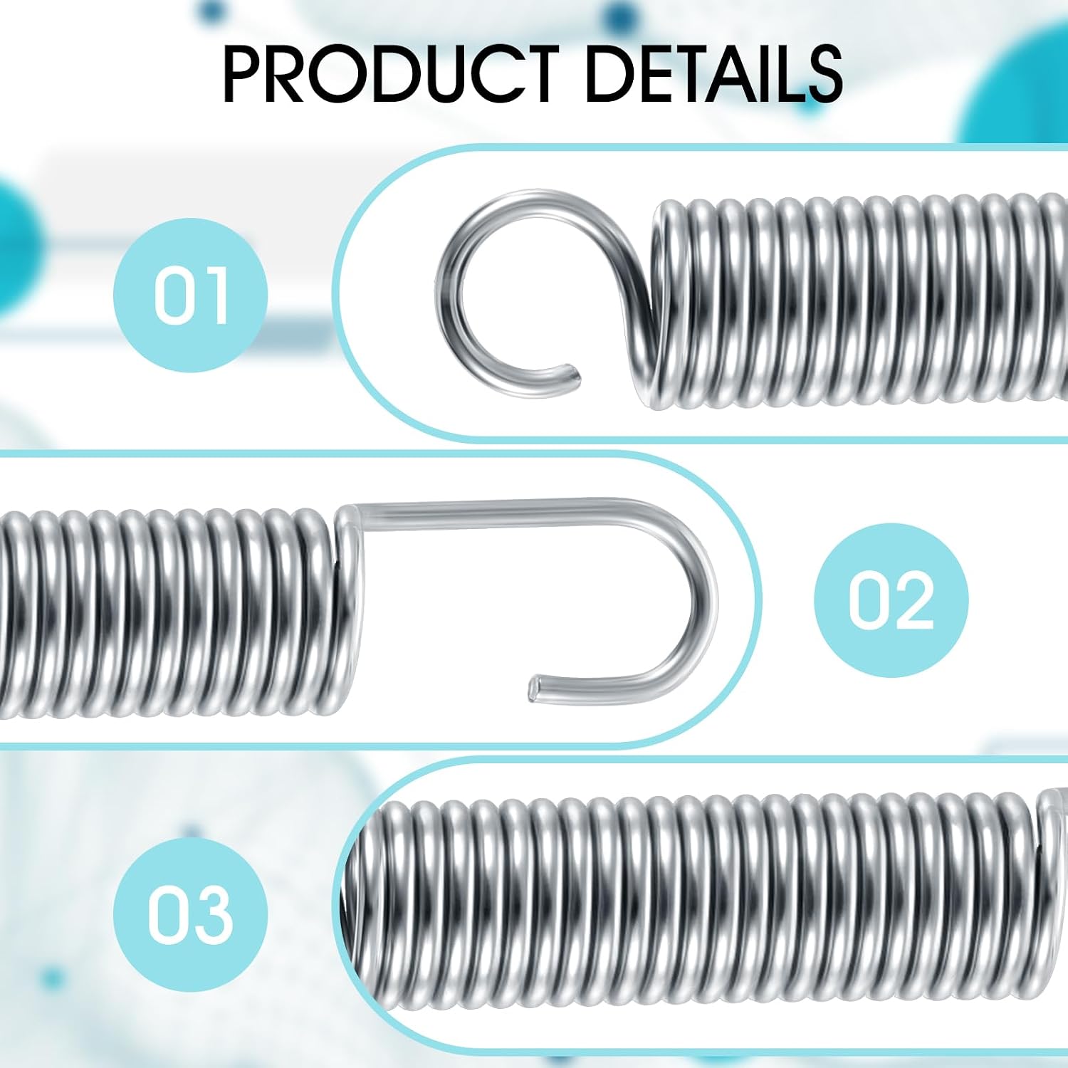 Mabor 3-1/2 Inch Recliner Springs Replacement Parts, 2Pcs Extension Springs