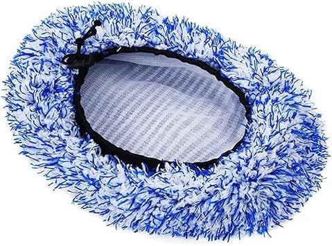 Long Handle Water Brush Head Cover car wash Brush Plush Cloth Cover mop Cover Brush Replacement Blue
