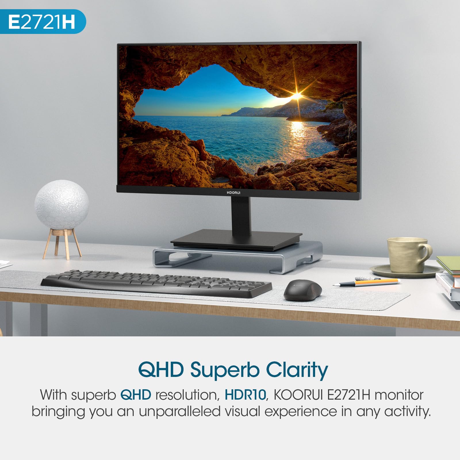 Amazon.com: KOORUI 27 Inch QHD (2560x1440) IPS HDR Ultra-Thin