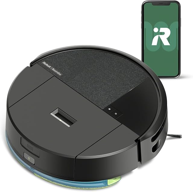 IRobot Roomba 205 DustCompactor Robot Combo Vac & Mop - Compacts Dirt Inside, Pas de vide pour 60 Jours, Space Sauvetage, sans quai, sans sacs, aspiration intense de pouvoir-Lifting, LiDAR Navigation, multi-surface