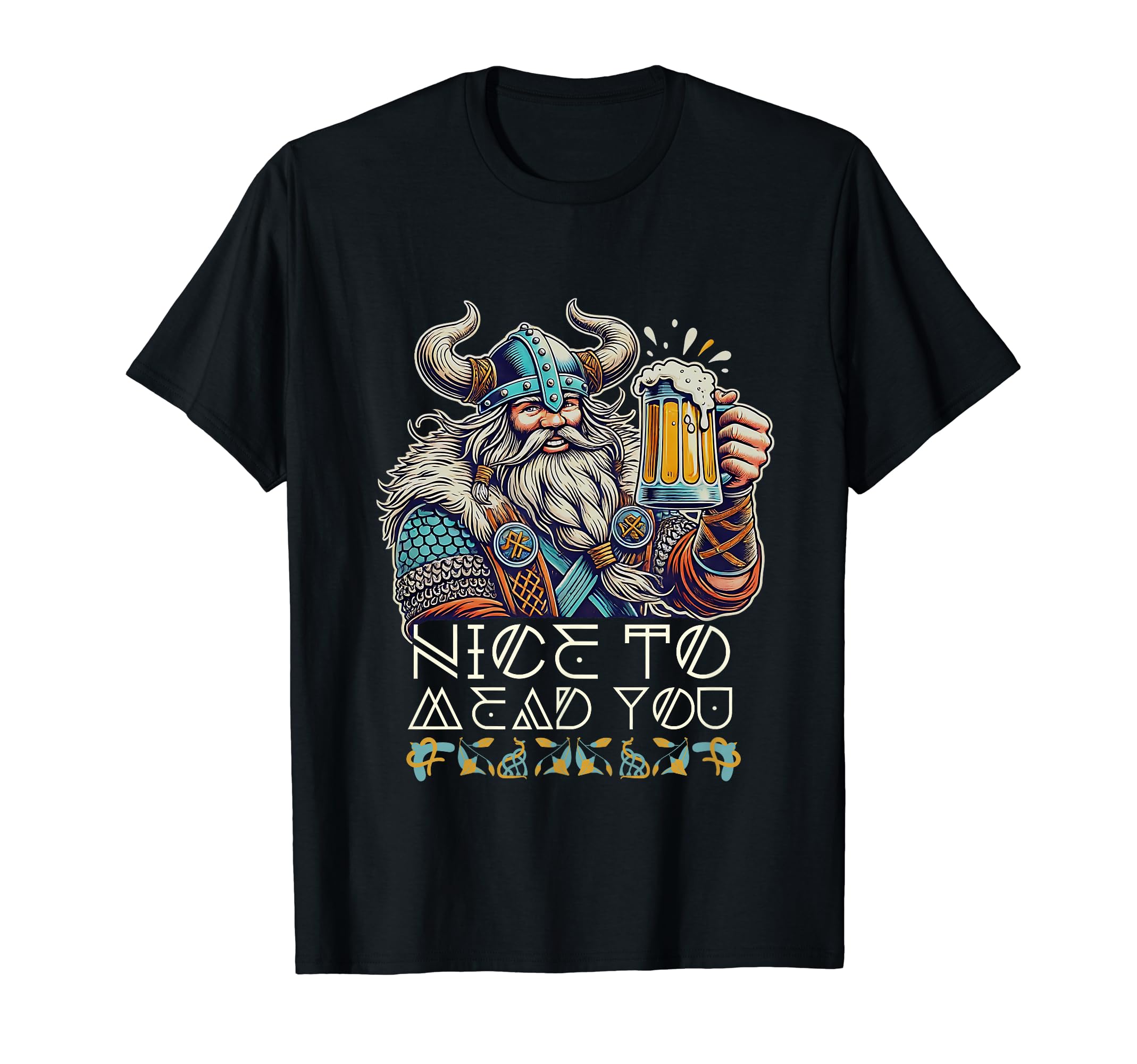 Nice To Mead You Norse Viking Cheer Official Valhalla Brew T-Shirt