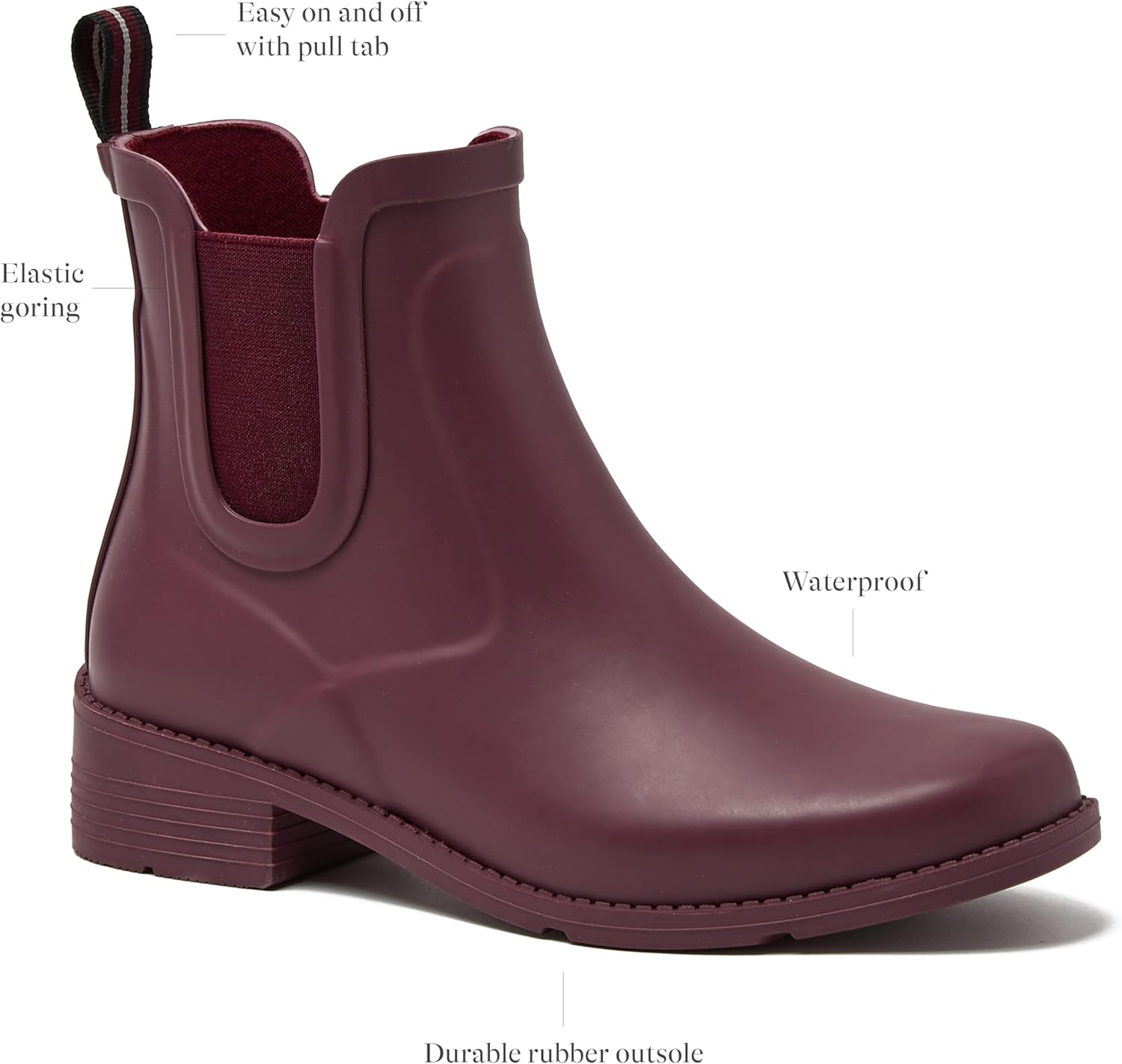 Lands' End Women's Waterproof Chelsea Rain Boots - Image 3