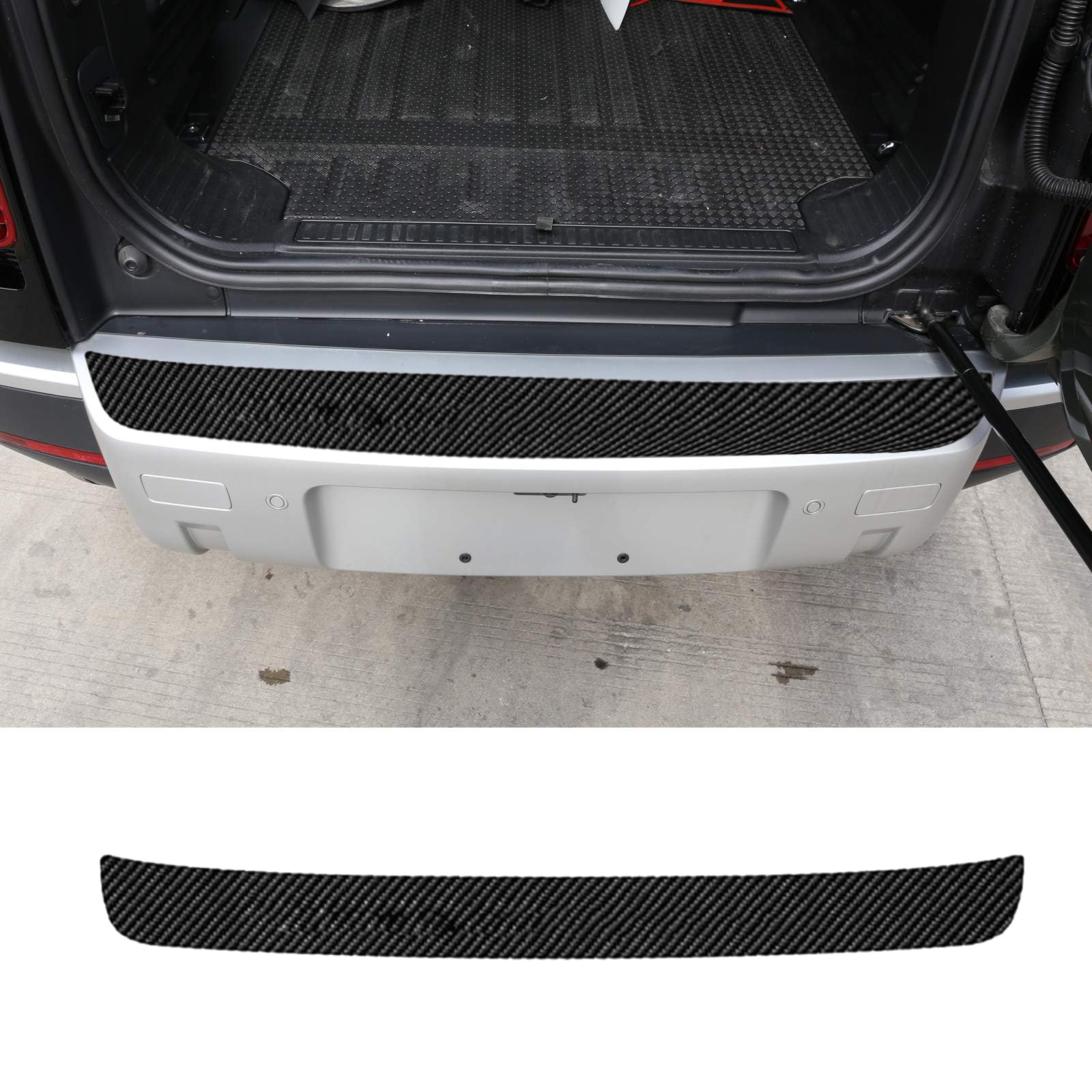 YUANQI Car Rear Bumper Sill Protectors for Abarth 500 500L 500X Bravo 2022, Anti-Scratch, Anti-Collision Door Sill Edge Protector
