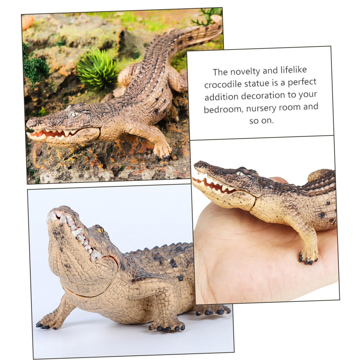 ワニ皮製ワニ型レイアウト用品 約60cm ワニ全身 : アクアペットサービス ヤフー店 - 通販 - Yahoo