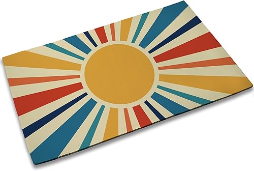 Miniatura 8 de TUBAMQ Tapete para puerta de puesta de sol, 17 x 30 pulgadas, palmeras tropicales, mar y playa, decoración del hogar, tapetes de granja, decoración