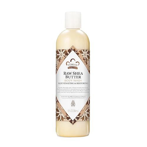 Nubian Heritage Body Wash for Dry Skin - Manteca de karité cruda sin parabenos 13 onzas Nubian Heritage Body Wash for Dry Skin - Manteca de karité cruda sin parabenos 13 onzas