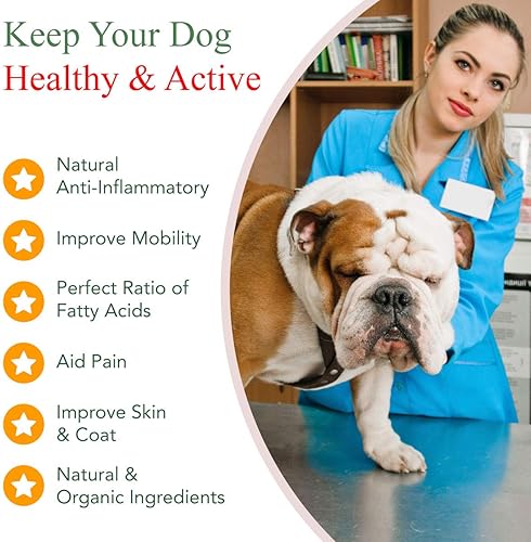 Miniatura 4 de Veterinary Naturals Suplemento de cadera y articulaciones para perros, 60 masticables suaves para perros para apoyo de cadera y articulaciones,