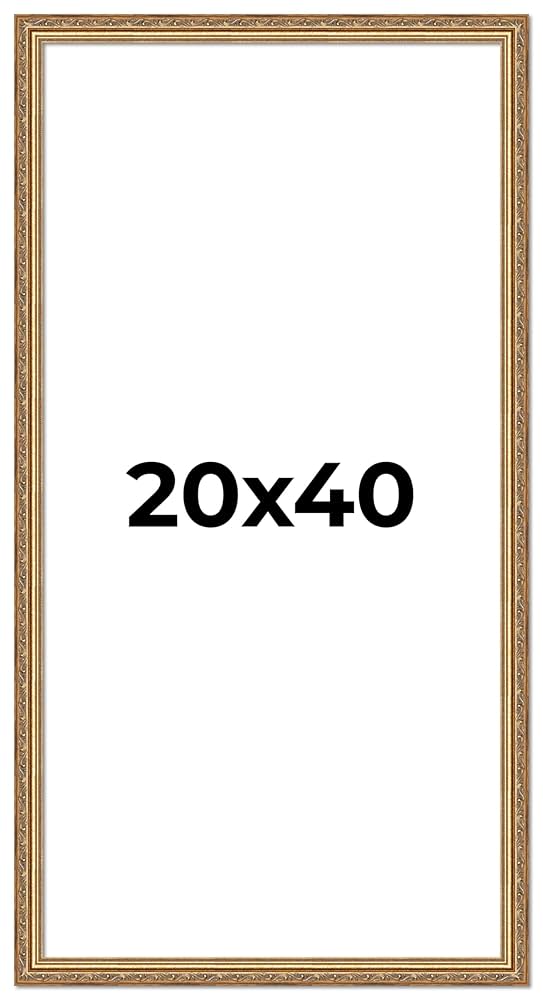Amazon.com - 20x40 Traditional Antique Gold Wood Picture