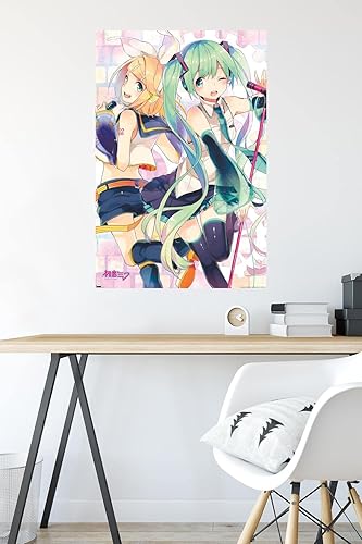 Miniatura 4 de Trends International Hatsune Miku - Póster de pared dúo, 22.37 x 34.00 pulgadas, versión sin marco