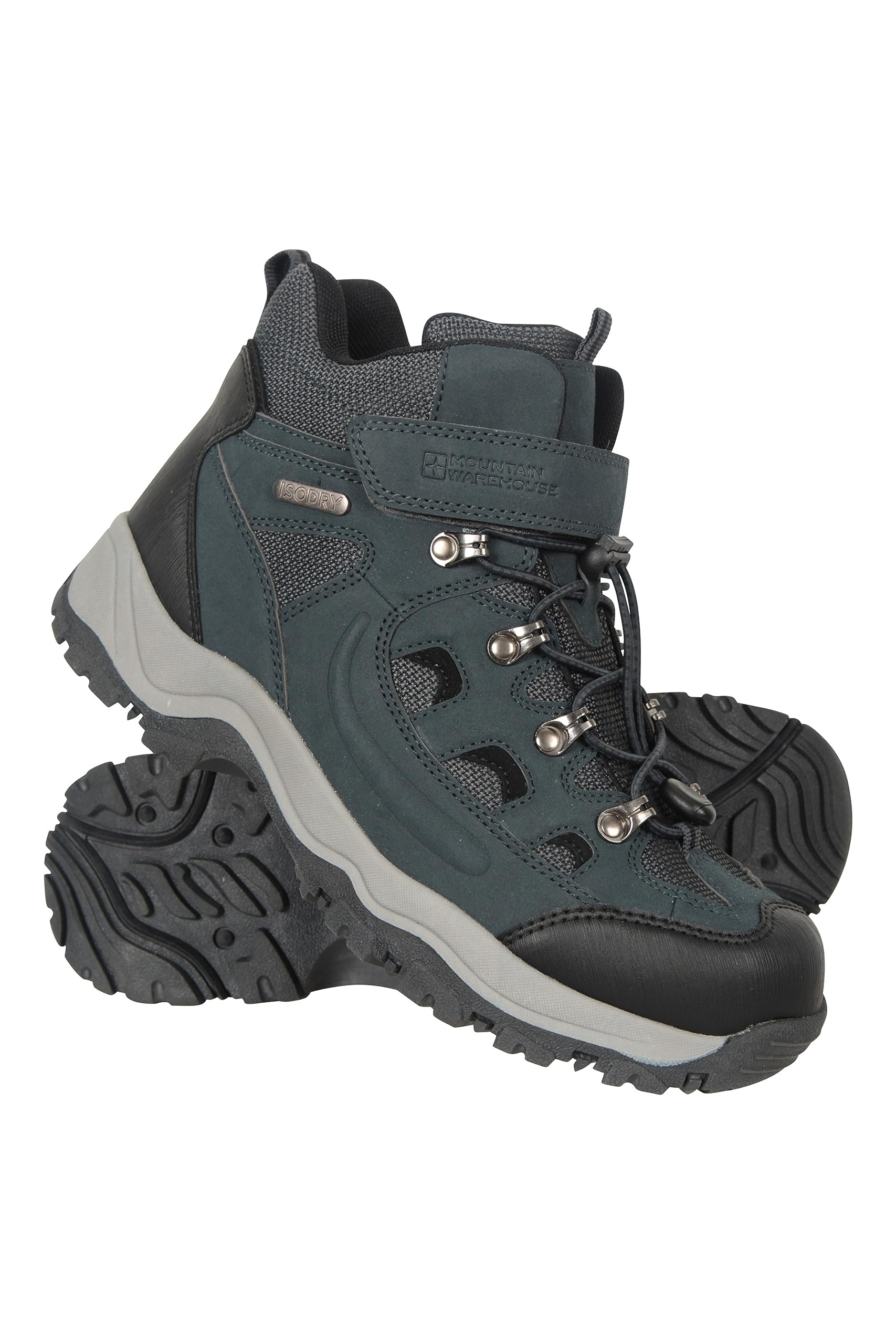 Mountain Warehouse Adventurer Womens Adaptive Waterproof Boots - IsoDry Shoes with Touch Strap Fastening - Spring Summer, Hiking, Trekking, Outdoors & Walking