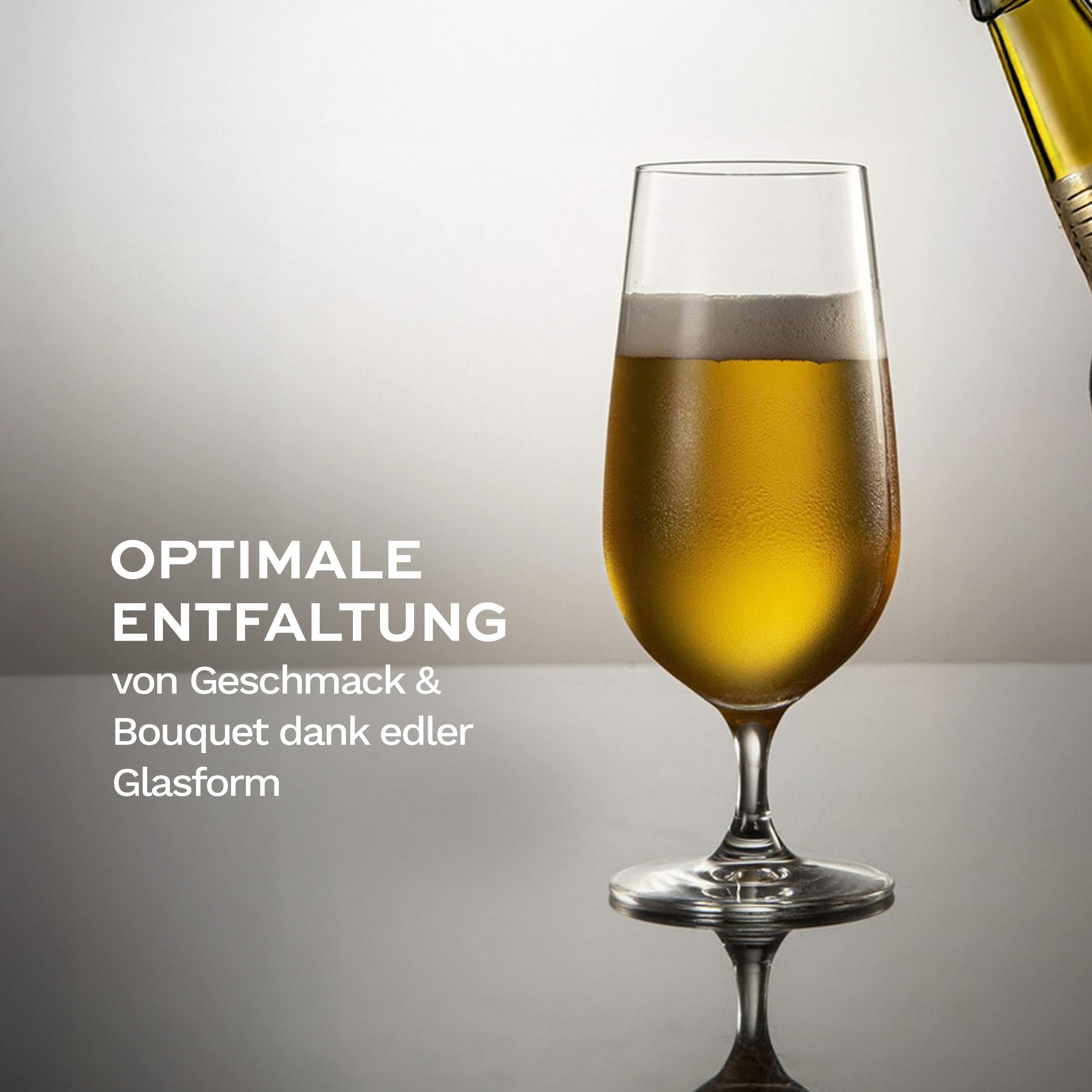 Stölzle Lausitz Grand Cuvée Biergläser Pilsgläser 390 ml, 6er-Set