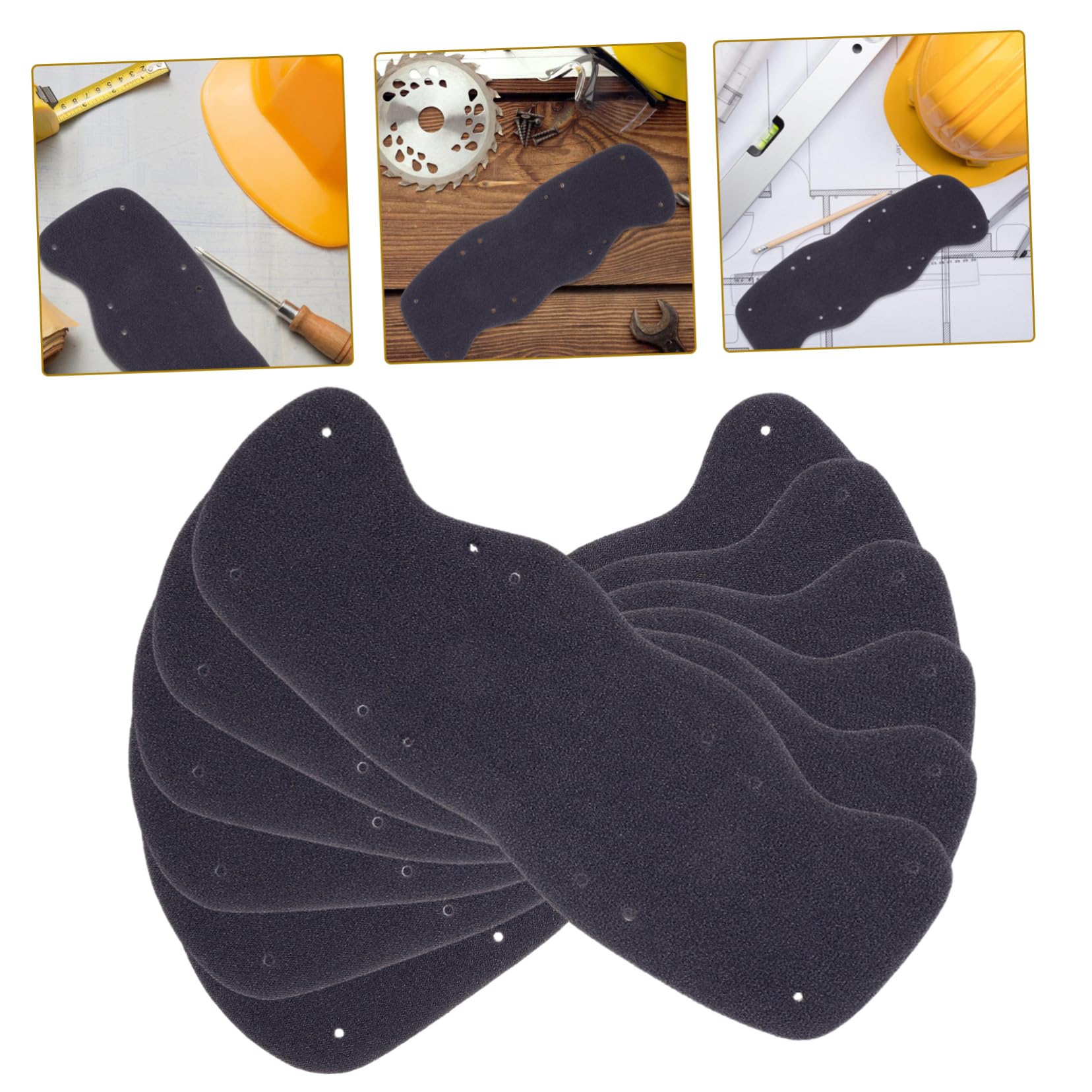 Uonlytech 12 Unidades De Banda para El Sudor para Casco Accesorios para Casco De Seguridad Banda para El Sudor para Casco Bandas A Prueba De Sudor Banda para El Sudor para Sombrero De