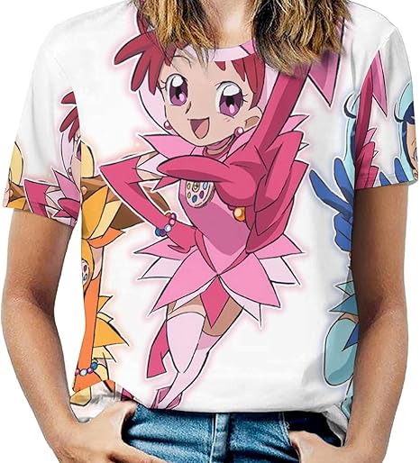 Amazon.co.jp: [たささわ] おジャ魔女どれみ Tシャツ レディース